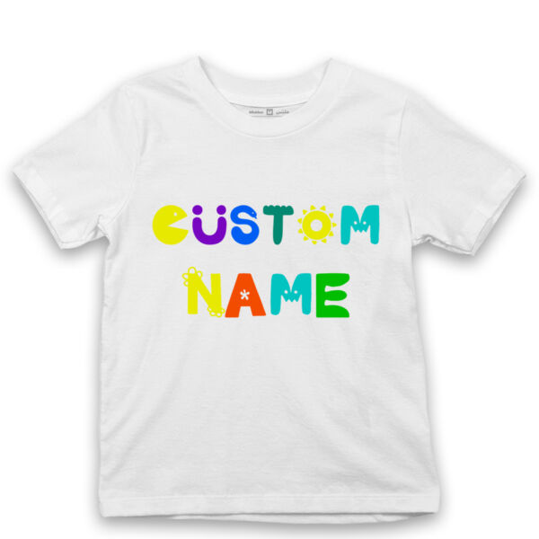 Custom Name - colorful letters - Kid's Tshirt Thumbnail