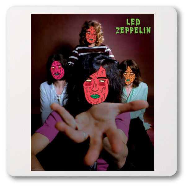 Led Zeppelin Grime - Acrylic Coaster Thumbnail