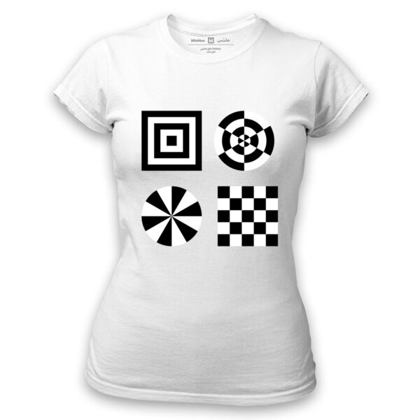 B&W Shapes - Women's Tshirt Thumbnail